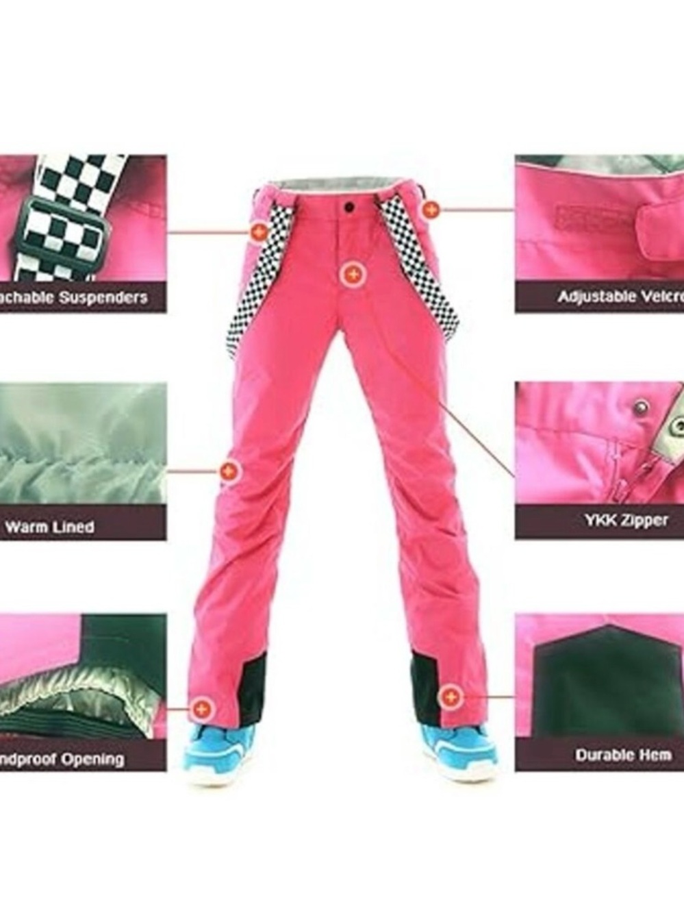 GS SNOWING | White Marble Print Snowsuit | Windproof Waterproof Insulated NWOT S - Picture 7 of 7
